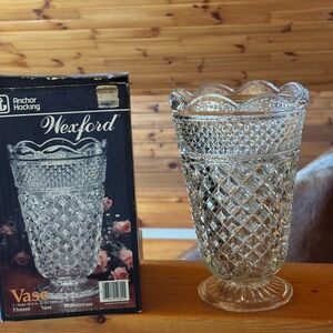 Anchor Hocking Wexford Clear Glass Vase
